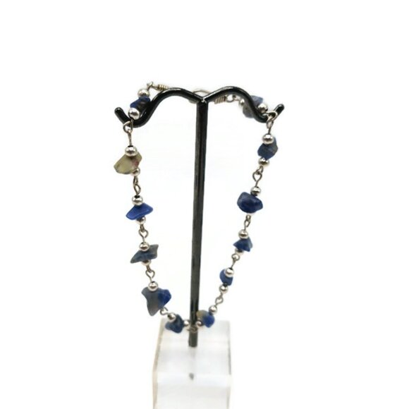 Unisex Handmade Alpaca and Natural Stone Bracelet Peruvian Artisanal Jewelry - Picture 1 of 8